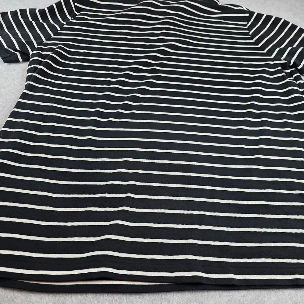 Polo Ralph Lauren Polo Shirt Men’s XL Classic Fit Black White Stripe Red Pony